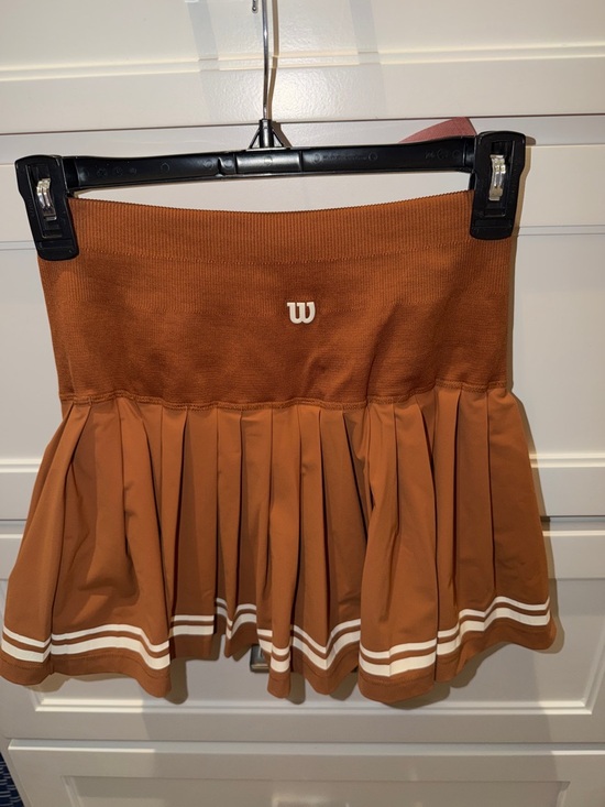 Wilson Midtown Tennis Skirt Bronze Burnt Orange XS - Picture 12 of 16